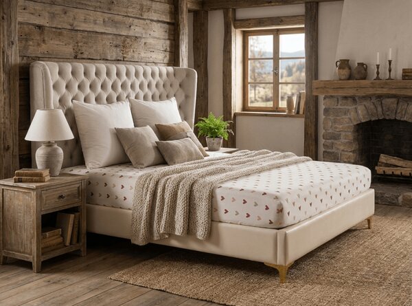Plahta od mikrovlakana SOFHEARTS krem 90x200 cm