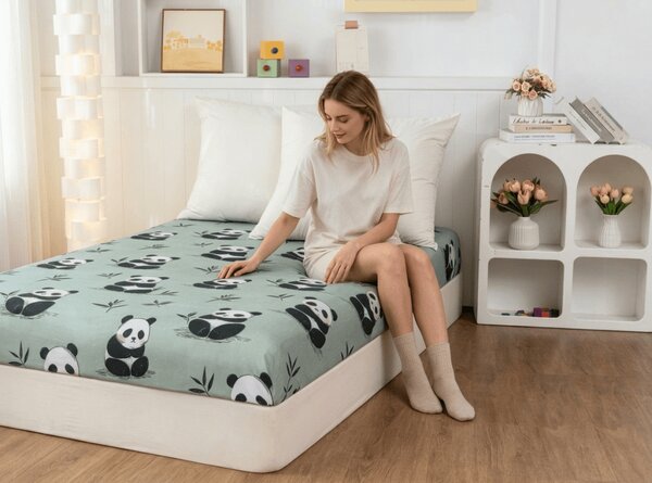 Plahta od mikrovlakana PANDA RELAX mentol 90x200 cm