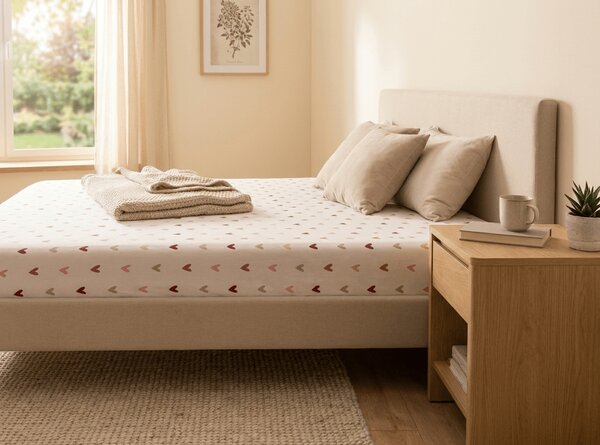 Plahta od mikrovlakana SOFHEARTS krem 90x200 cm
