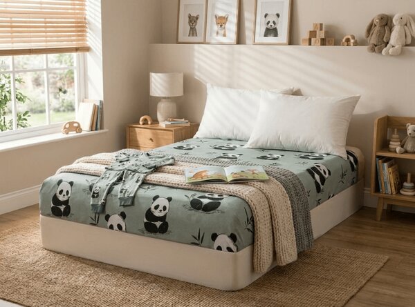 Plahta od mikrovlakana PANDA RELAX mentol 90x200 cm