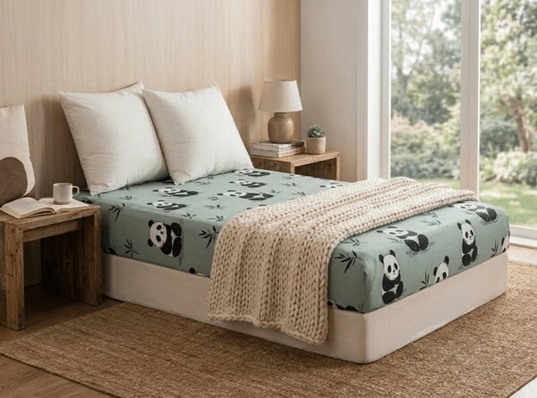 Plahta od mikrovlakana PANDA RELAX mentol 90x200 cm