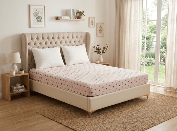 Plahta od mikrovlakana SOFHEARTS krem 90x200 cm
