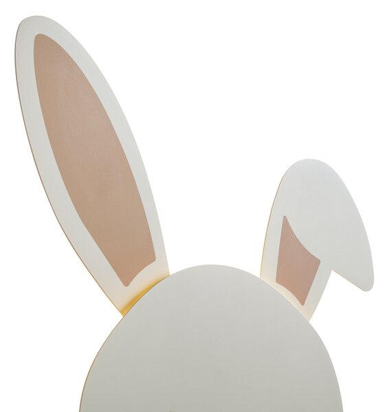 Dječja zidna svjetiljka bež boje s detaljima, uključujući LED s mogućnošću prigušivanja u 3 koraka - Benny the Bunny