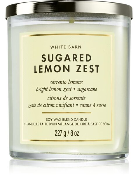 Bath & Body Works Sugared Lemon Zest mirisna svijeća 227 g