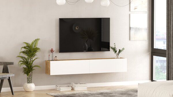 Zondo.hr TV stolić/ormarić Freddie 8 (bor atlantic + bijela). Akcija -29%. 1072595