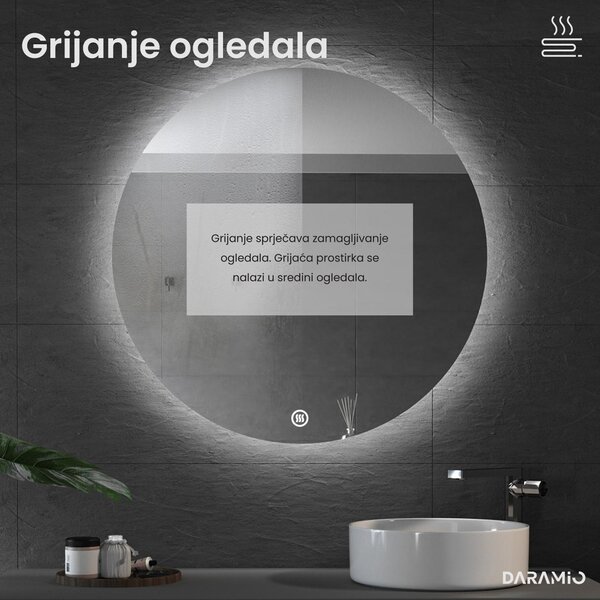 Netipično ogledalo s LED rasvjetom G4