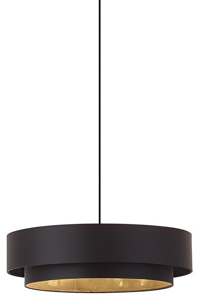 Moderna viseća svjetiljka crna 50 cm 3-svjetla - Drum Duo