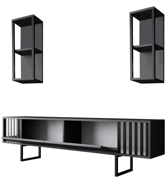 Set za dnevni boravak Chromatic (antracit + crna)