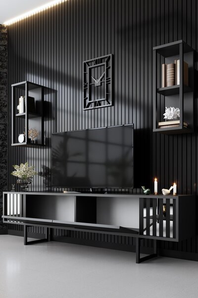 Set za dnevni boravak Chromatic (antracit + crna)