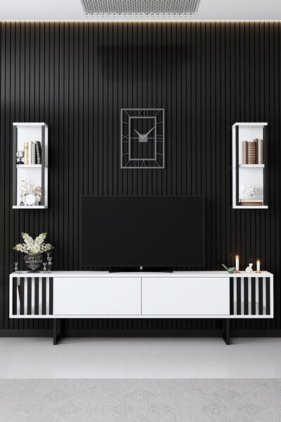 Set za dnevni boravak Chromatic (bijela + crna)