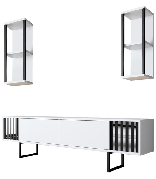 Set za dnevni boravak Chromatic (bijela + crna)