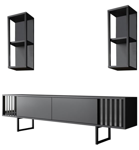 Set za dnevni boravak Chromatic (antracit + crna)