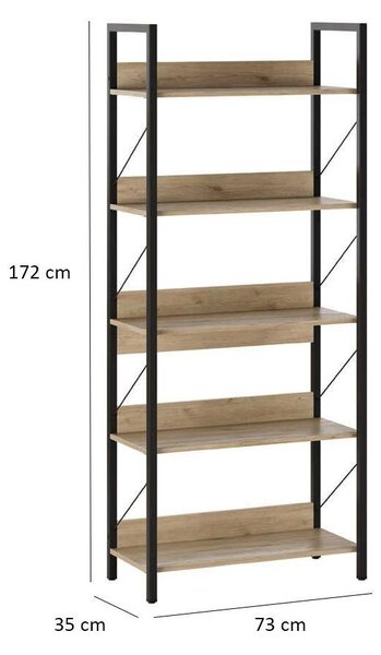 Zondo.hr Regal Kaida 7 (hrast). Akcija -31%. 1109407