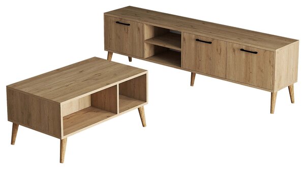 Zondo.hr Set za dnevni boravak Sakura Sakura (hrast). Akcija -32%. 1073024