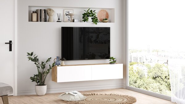 Zondo.hr TV stolić/ormarić Freddie 10 (bor atlantic + bijela). Akcija -30%. 1073413
