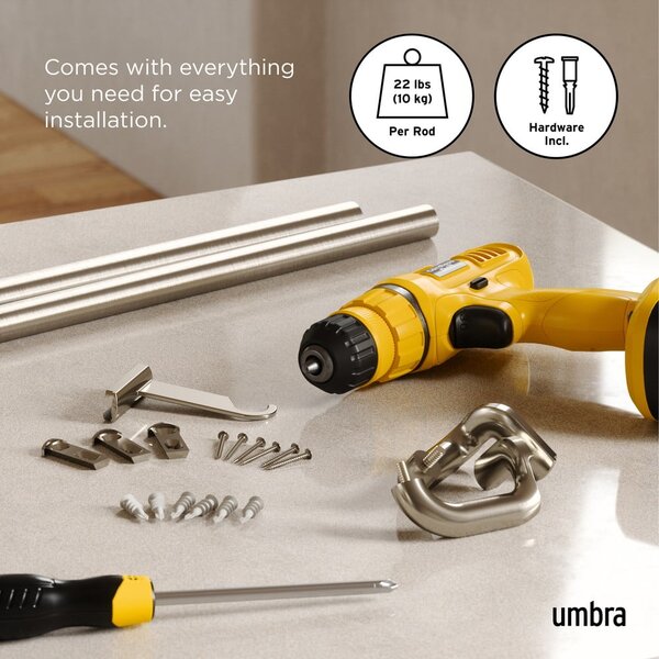 Željezna proširiva karniša 76 - 213 cm Twilight – Umbra