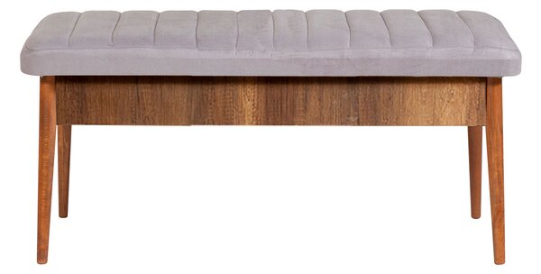Zondo.hr Blagovaonski stol na razvlačenje sa 2 stolice i 2 klupe Vlasta (orah + siva). Akcija -31%. 1072193