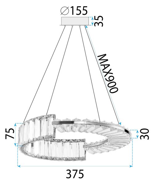 LED svijetiljka APP1526-CP40 GOLD