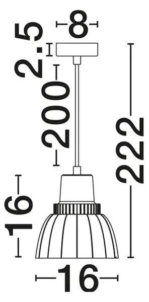 PICCO Visilica Grlo E14 1x5 W IP20 Zelena NL9009332