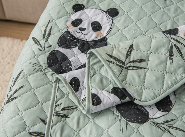 Prekrivač za krevet PANDA RELAX zeleni Dimenzije: 220 x 240 cm