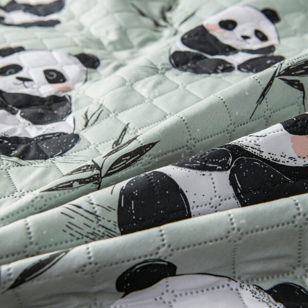 Prekrivač za krevet PANDA RELAX zeleni Dimenzije: 220 x 240 cm