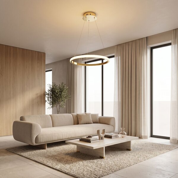 Lampa wisząca LHJ001-CP 40 cm GOLD