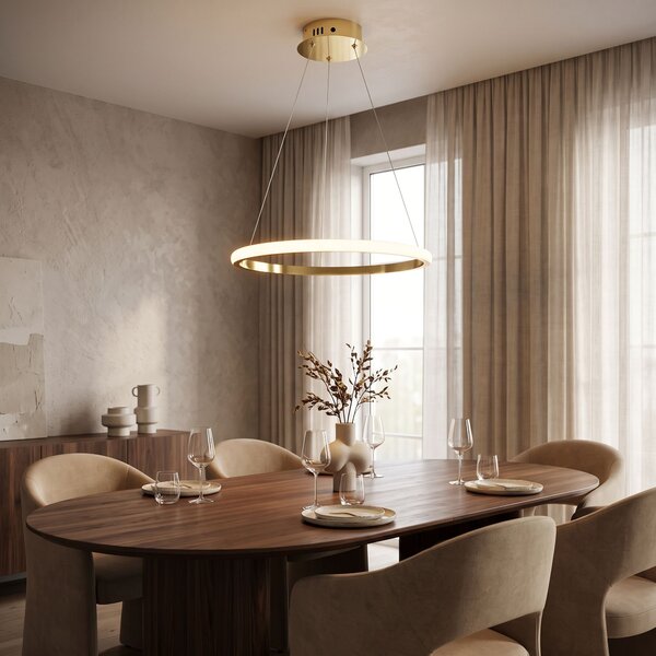 Lampa wisząca LHJ001-CP 40 cm GOLD