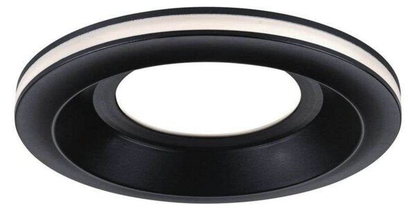 Paulmann Sormus LED ugradbena svjetiljka, crna, Ø 10 cm, IP65, set od 3 komada, Crno, kupaonica, Plastika, Montaža na strop