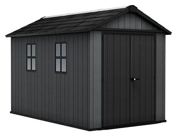 Keter Spremište Newton Plus 7511 (Vanjska dimenzija uklj. krovni prevjes (Š x D): 230 x 350 cm, Plastika, Siva)