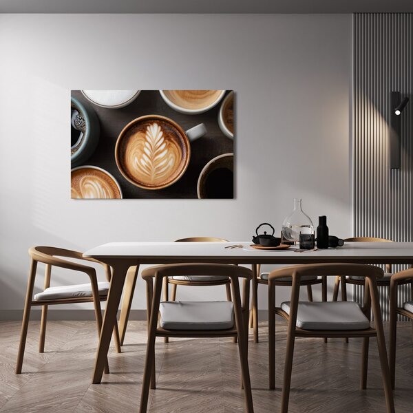 Slika umjetnost kave s lattéom