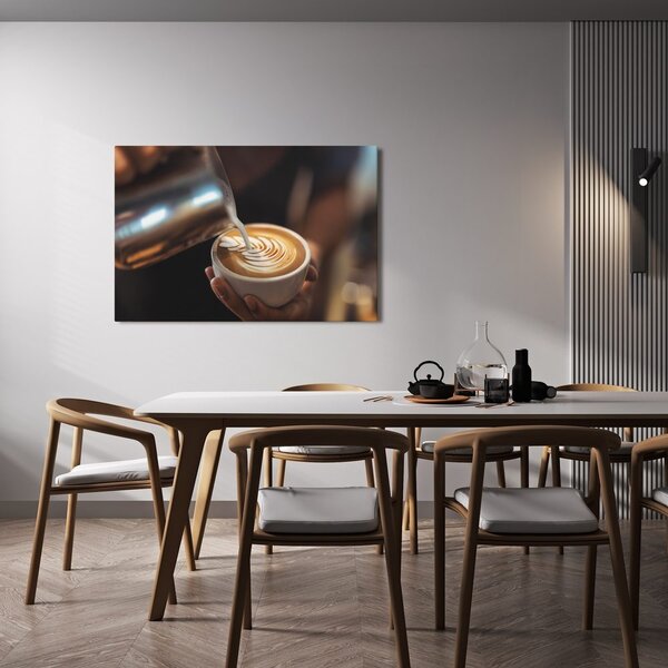 Slika latte art u šalici