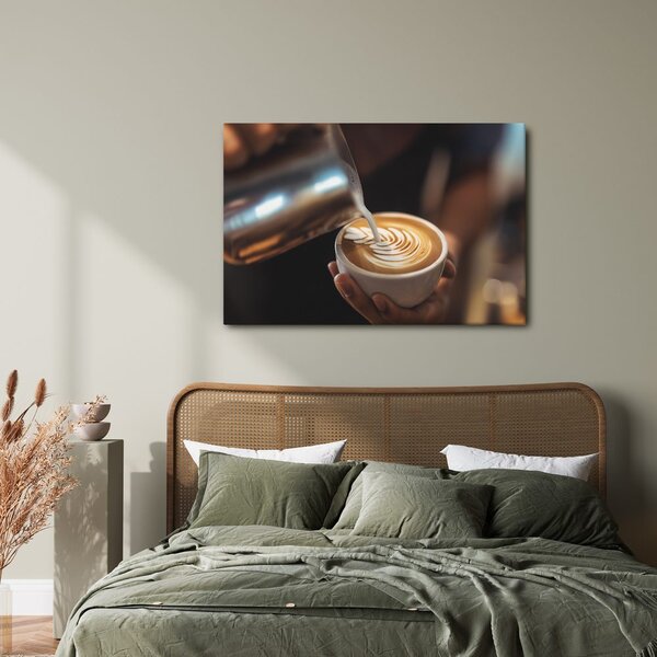 Slika latte art u šalici