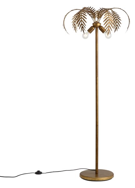 Vintage podna svjetiljka zlatna 156 cm 2-svjetla - Botanica