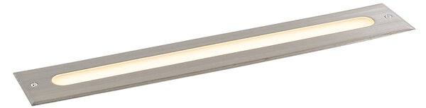 Moderni podni reflektor od čelika 50 cm uklj. LED IP65 - Eline
