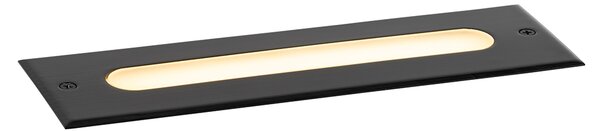 Set od 4 moderne podne svjetiljke crne 30 cm uklj. LED IP65 - Eline