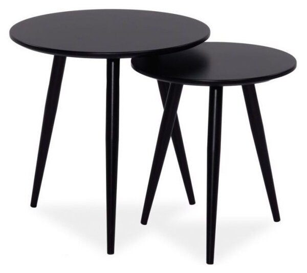 Set crnih pomoćnih stolića CLEO