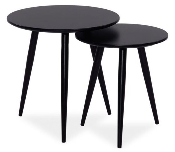 Set crnih pomoćnih stolića CLEO