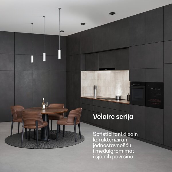 Klarstein Velaire ugradbeni vinski hladnjak, moderan, elegantan, UV zaštita, dvozonski, 36 boca