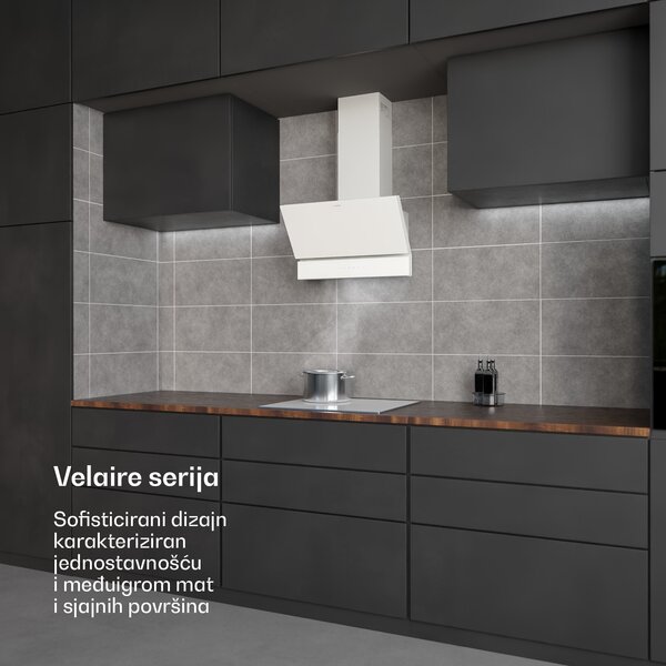 Klarstein Velaire napa, Elegantna, minimalistička, snažna, Energetska klasa A++, 820 m³/h, 60 cm