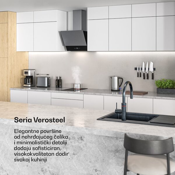 Klarstein Verosteel staklokeramička ploča za kuhanje | Minimalistička, snažna | 2 zone za kuhanje | 3000 W | 30 cm
