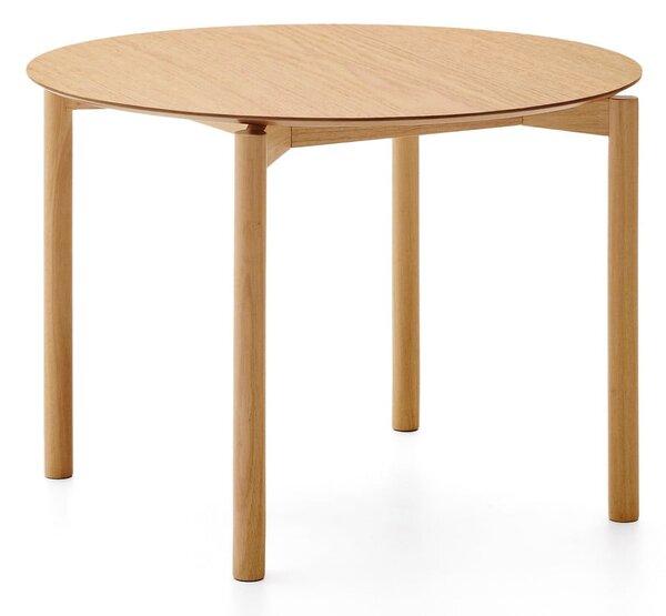 Okrugao blagovaonski stol u dekoru jasena ø 110 cm Indara – Kave Home