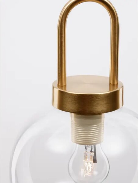 IRVINE VISILICA E27 /IP20/PROZIRNA & MESING ZLATNA NL9241170
