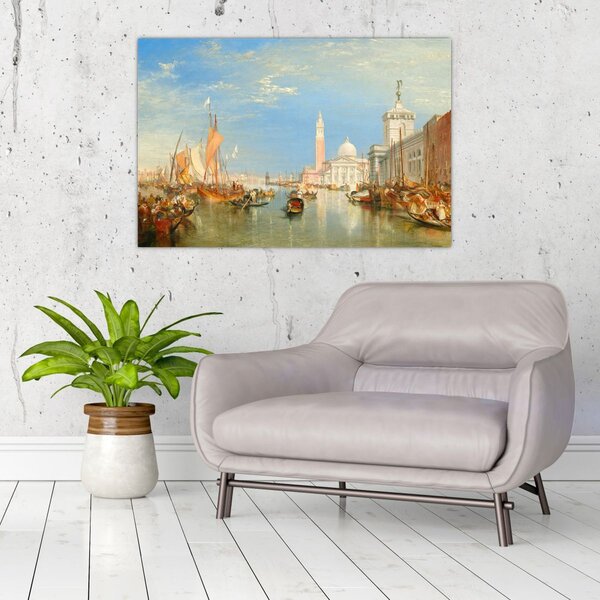 Slika - Joseph Mallord William Turner, Venice the Dogana and San Giorgio Maggiore, reprodukcije (90x60 cm)