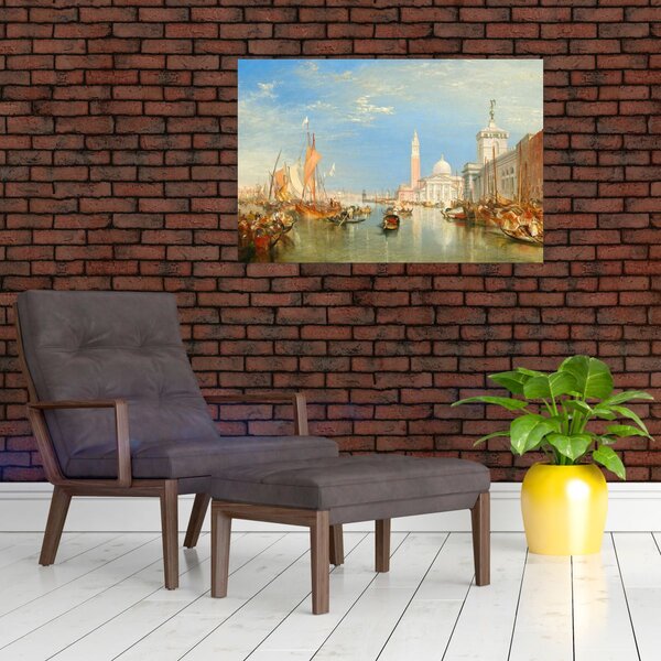 Slika - Joseph Mallord William Turner, Venice the Dogana and San Giorgio Maggiore, reprodukcije (90x60 cm)