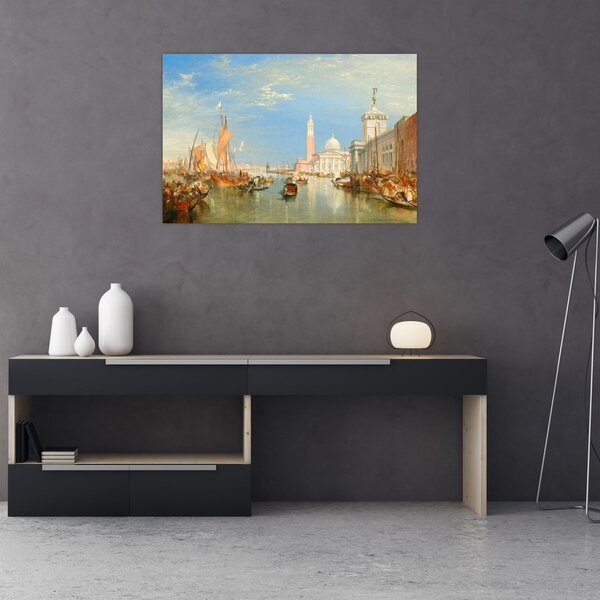 Slika - Joseph Mallord William Turner, Venice the Dogana and San Giorgio Maggiore, reprodukcije (90x60 cm)