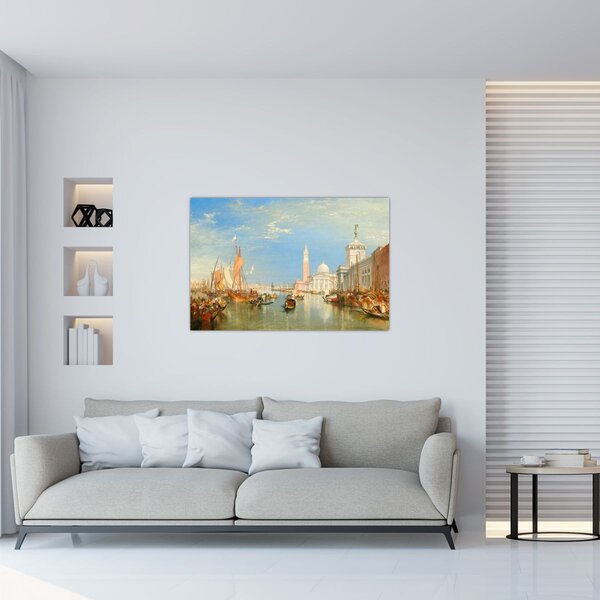 Slika - Joseph Mallord William Turner, Venice the Dogana and San Giorgio Maggiore, reprodukcije (90x60 cm)