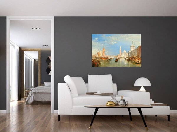 Slika - Joseph Mallord William Turner, Venice the Dogana and San Giorgio Maggiore, reprodukcije (90x60 cm)