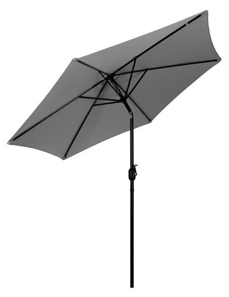 Vrtni suncobran 270 cm s nagibom Siva