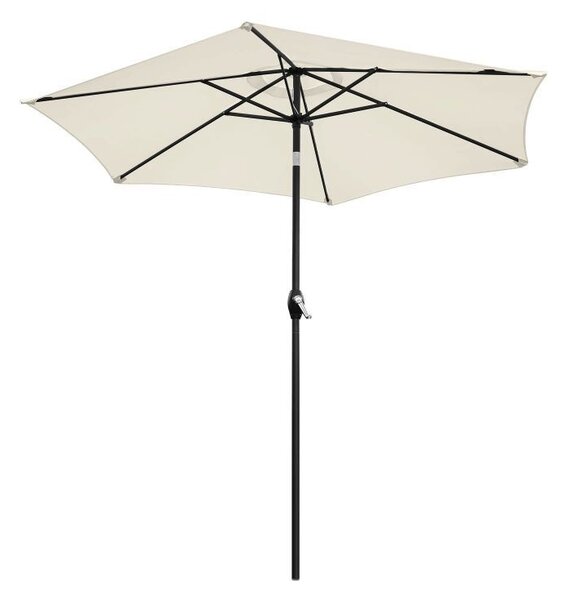 Sklopivi suncobran s nagibom - 210 cm Bež
