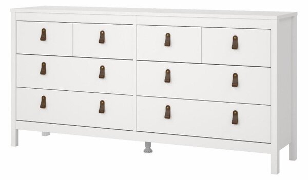 Bijela niska komoda 159x80 cm Madrid – Tvilum